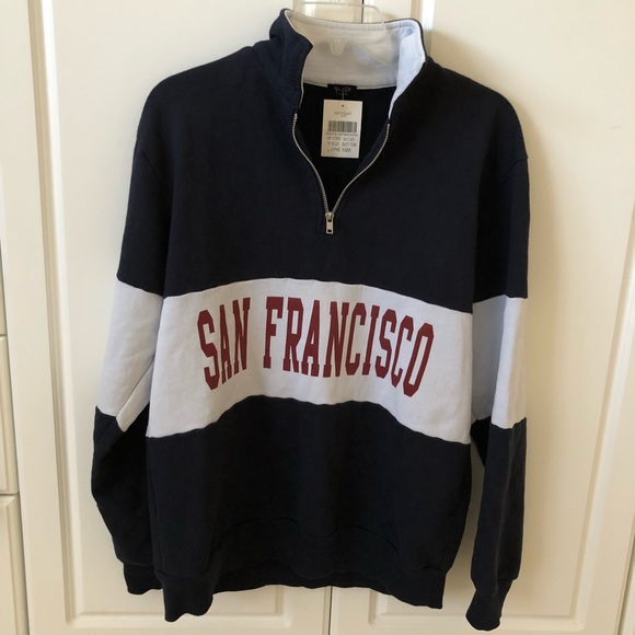 Brandy Melville Sweaters - Brandy Melville San Francisco Half Zip Pullover